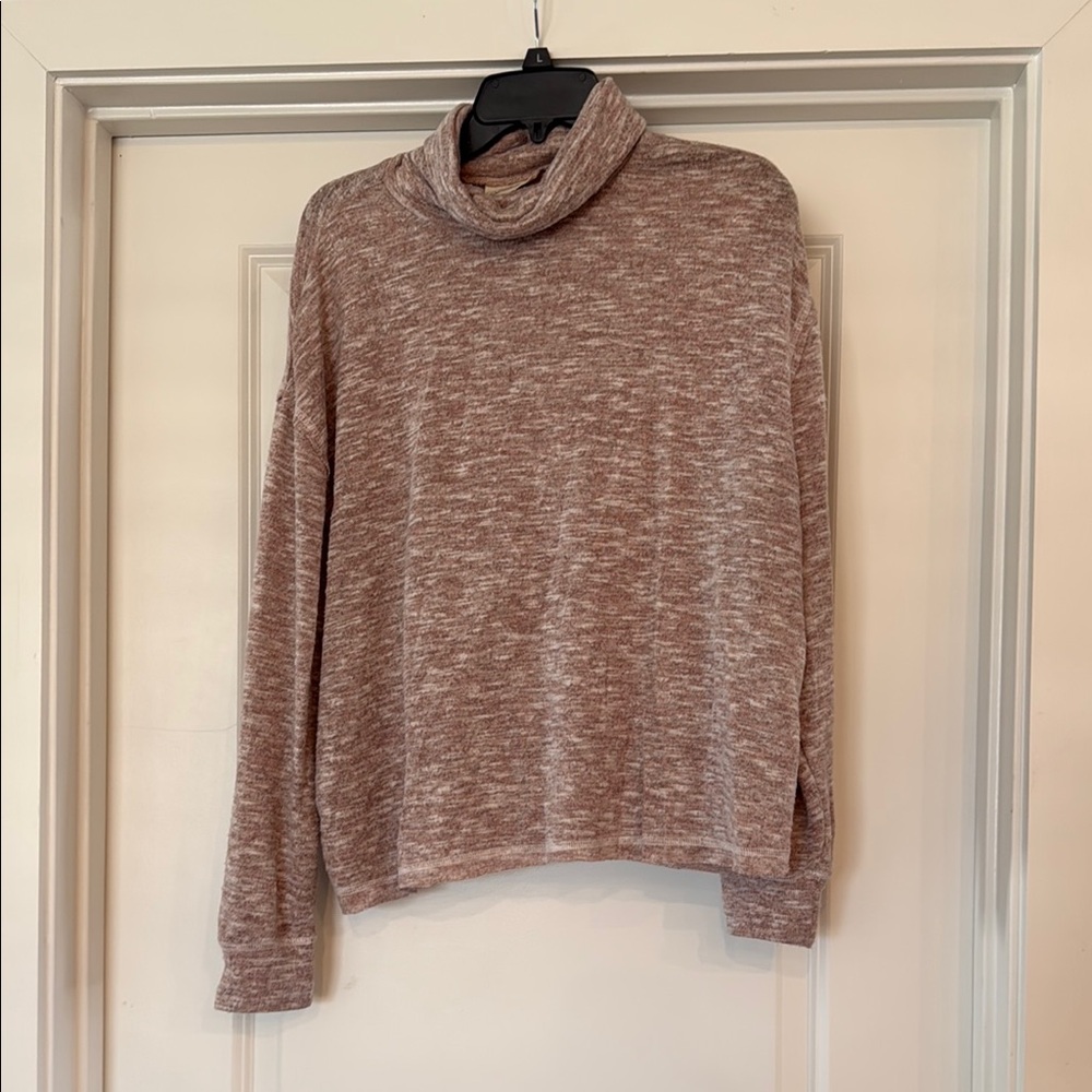 Cozy Brown Turtleneck Sweater